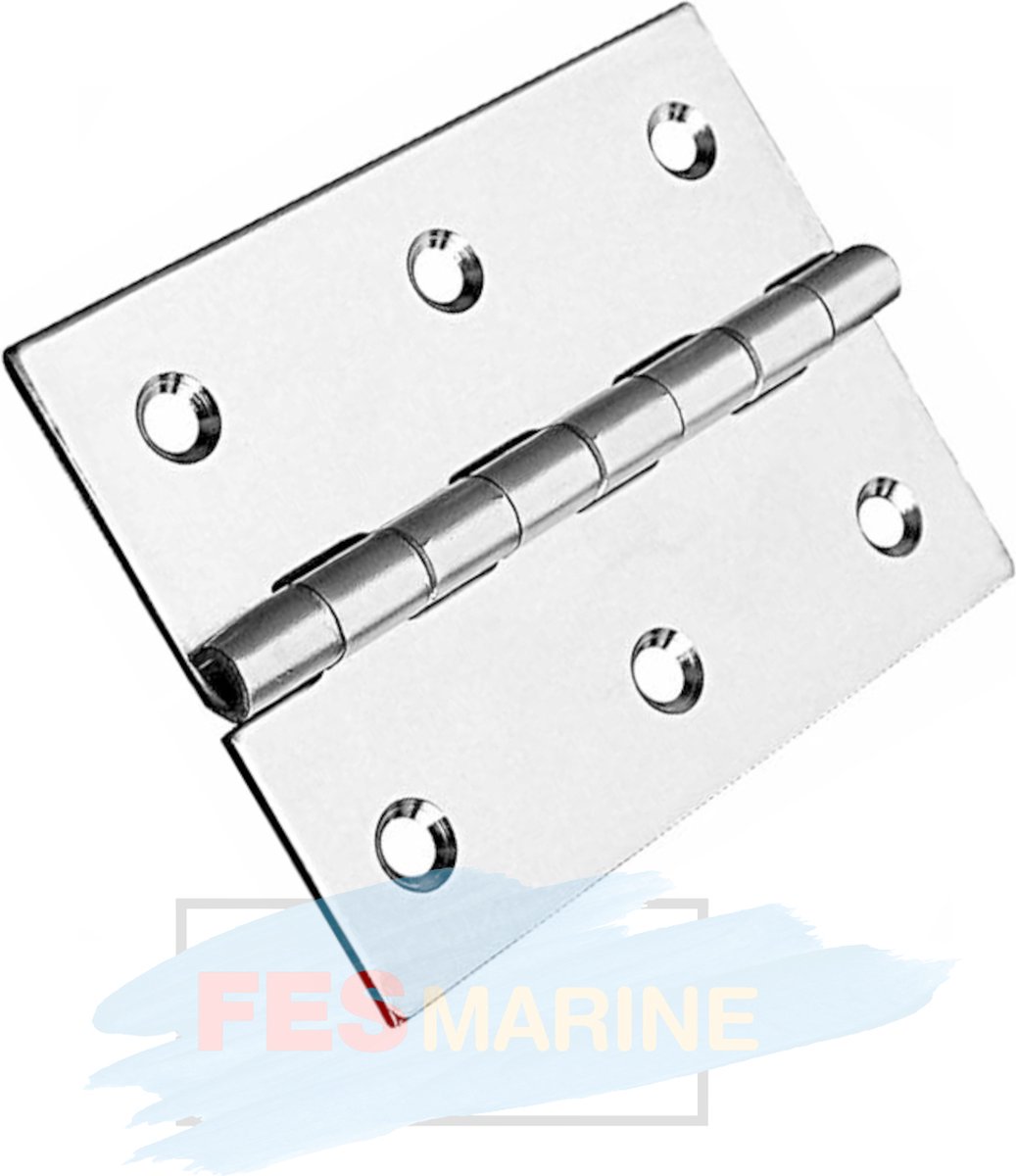 FES Marine RVS scharnier 60x40x1,5mm knoop bovenzijde