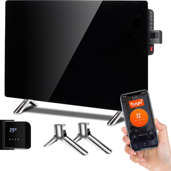 Maclean -  Elektrische verwarming WiFi - LED met afstandsbediening 600W