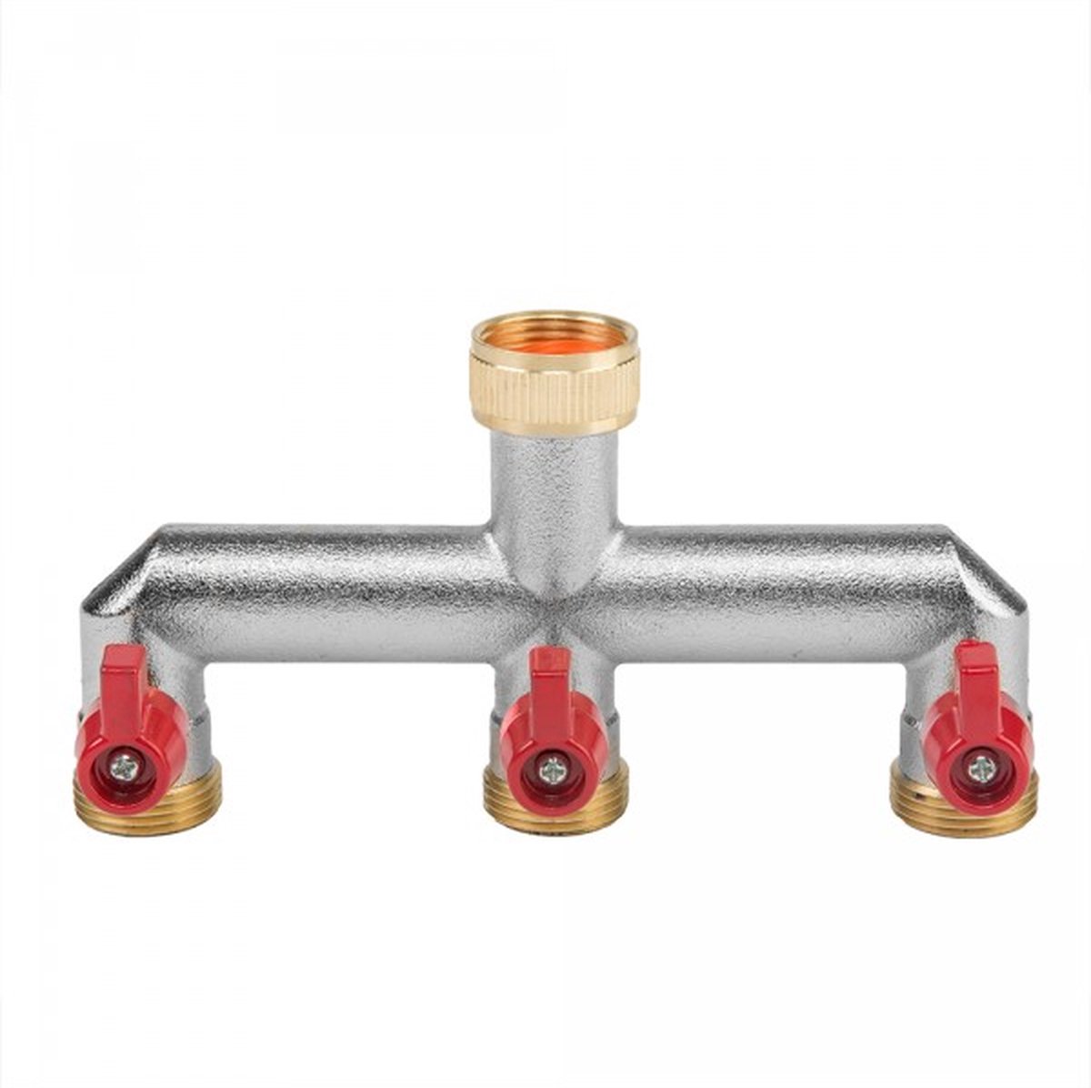 Verdeler / splitter messing - 3 aftakkingen - 3/4