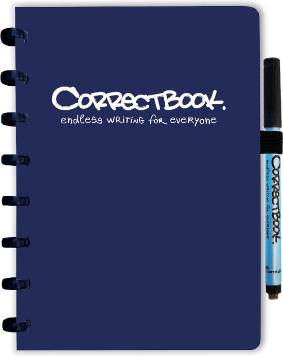 Correctbook Uitwisbaar notitieboek Original A5 Midnight Blue Blanco