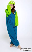 Luigi Onesie (Nintendo - Super Mario) Premium Verkleedkleding - Volwassenen & Kinderen - Onesize (155-180 cm)