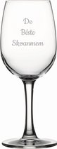 Gegraveerde witte wijnglas 26cl De Bêste Skoanmem