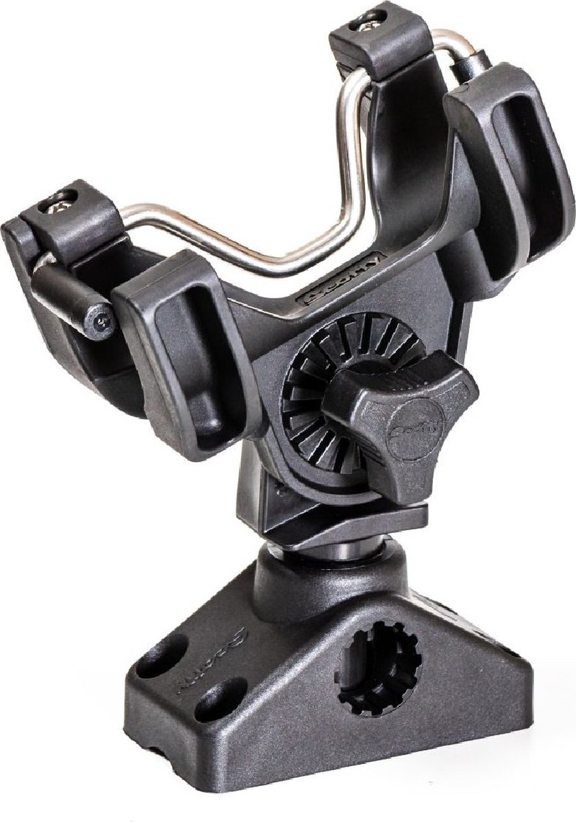Scotty R-5 Universal Rod Holder Black w/ 0241 Side / Deck Mount - Hengelsteun - Zwart
