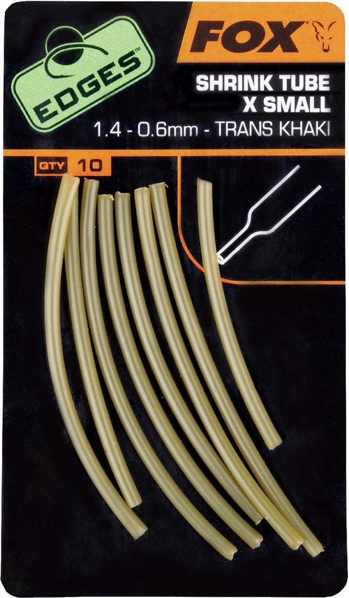 Fox Edges Shrink Tube - Krimpkous - 1.8mm - Trans Khaki - Khaki van Fox — afbeelding 4