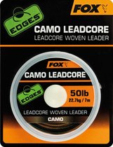 Camo Woven Leadcore Leader - 50LB Camotex Edges Fox