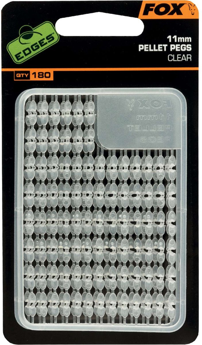 Fox Edges Pellet Pegs - Clear - 13mm - Transparant van Fox — afbeelding 4