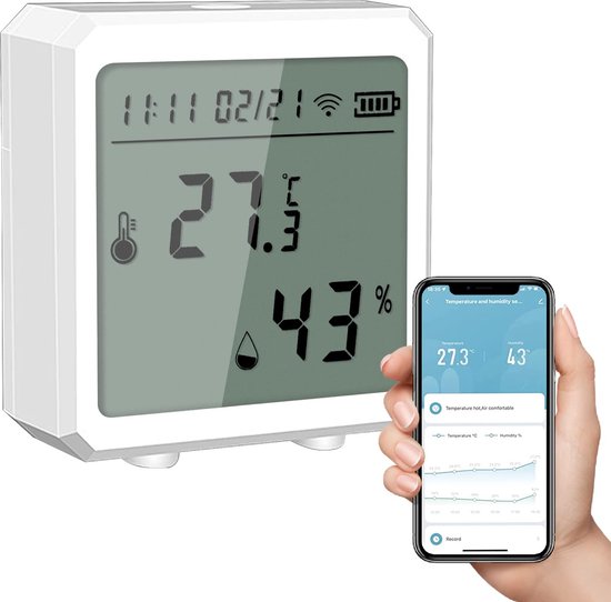 Foto: Kamerthermometer digitale thermometer vochtigheidsmeter binnenthermometer