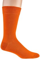 Oranje sokken - herensokken - maat 43 tot 46