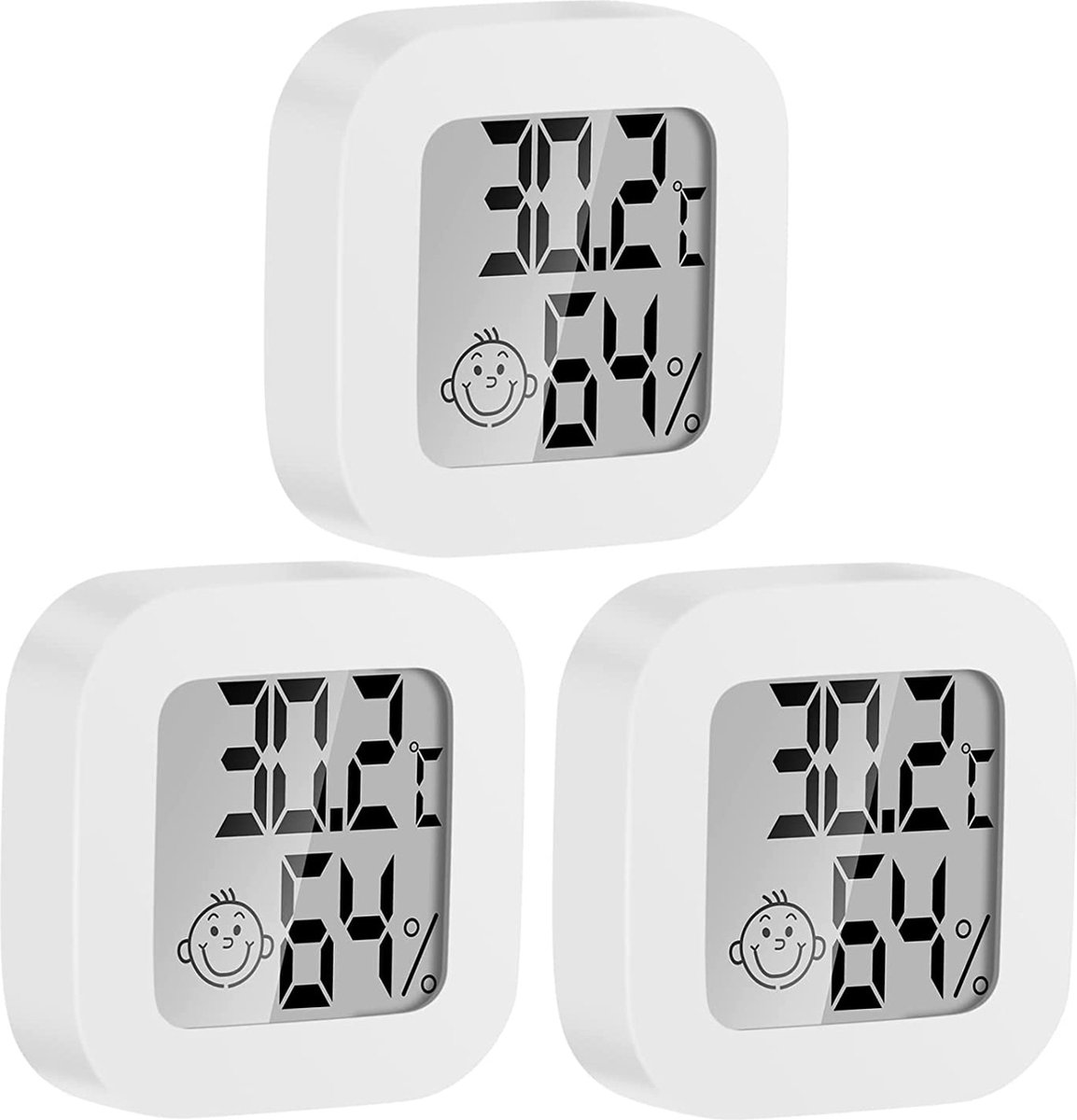 Kamerthermometer - Digitale Thermometer – Vochtigheidsmeter - Binnenthermometer