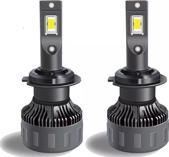 H7 LED lampen Hoge Lumen 6000k Helder Wit licht (set 2 stuks) CANBUS EMC  adapter
