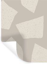 Muurstickers - Sticker Folie - Terrazzo - Abstract - Pastel - Patronen - 120x160 cm - Plakfolie - Muurstickers Kinderkamer - Zelfklevend Behang XXL - Zelfklevend behangpapier - Stickerfolie