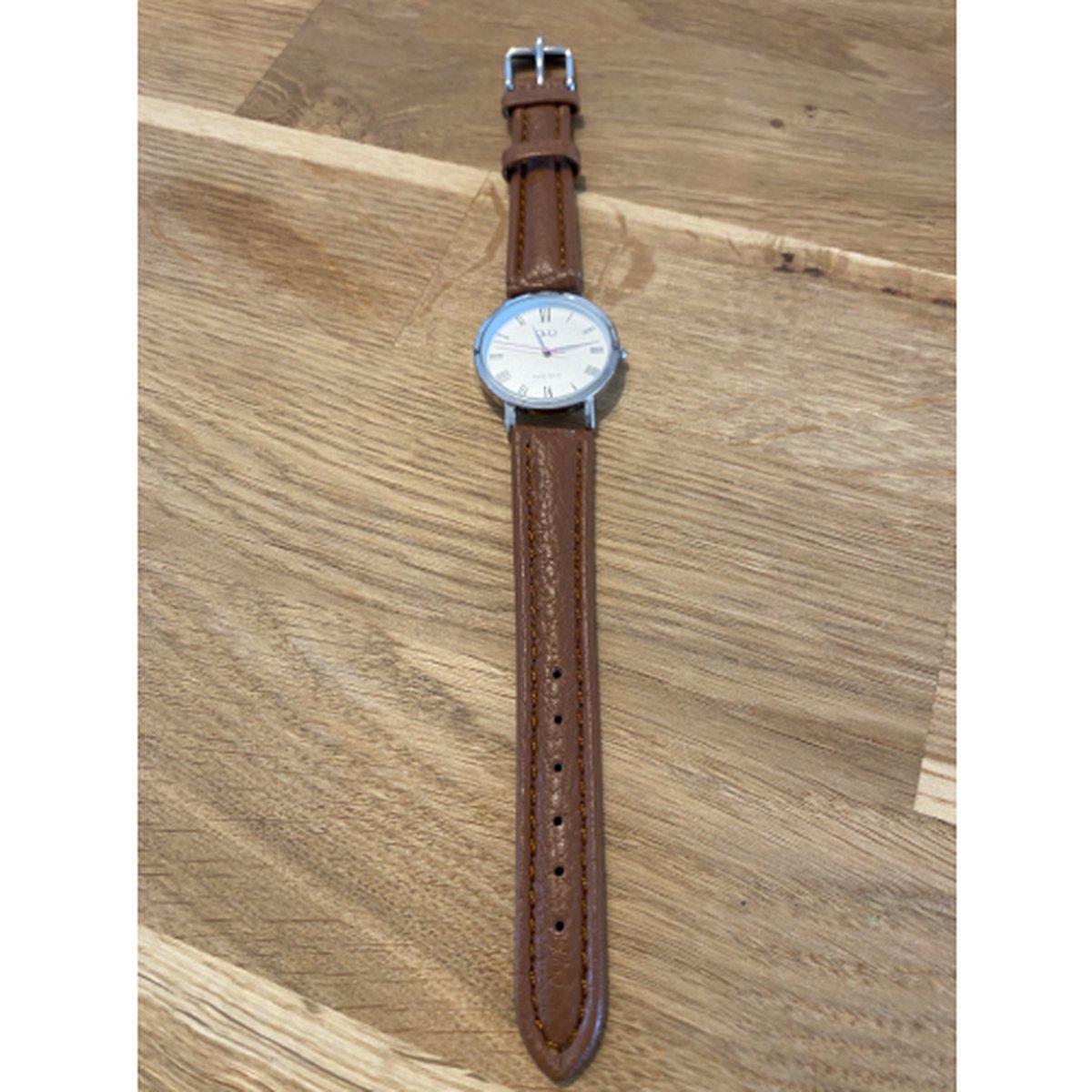 Horlogeband-dames-heren-16 mm-lichtbruin-cognac kleurig-juweliers kwaliteit-anti allergisch