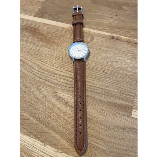 Horlogeband 18mm croco leer lichtbruin