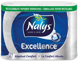 Nalys Excellence Maxi-Vel Toiletpapier In Papieren Verpakking 5-Laags - 6 stuks