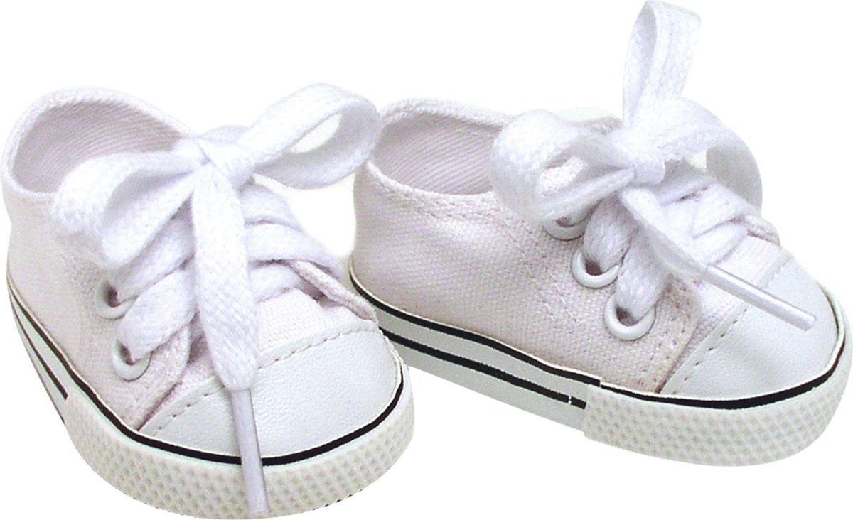 Sophia's Poppenkleding voor Modepop - Canvas-Sneakers - Poppen Accessoires - Wit
