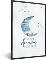 Affiche avec cadre Lune - Enfants - Sort - 60x90 cm