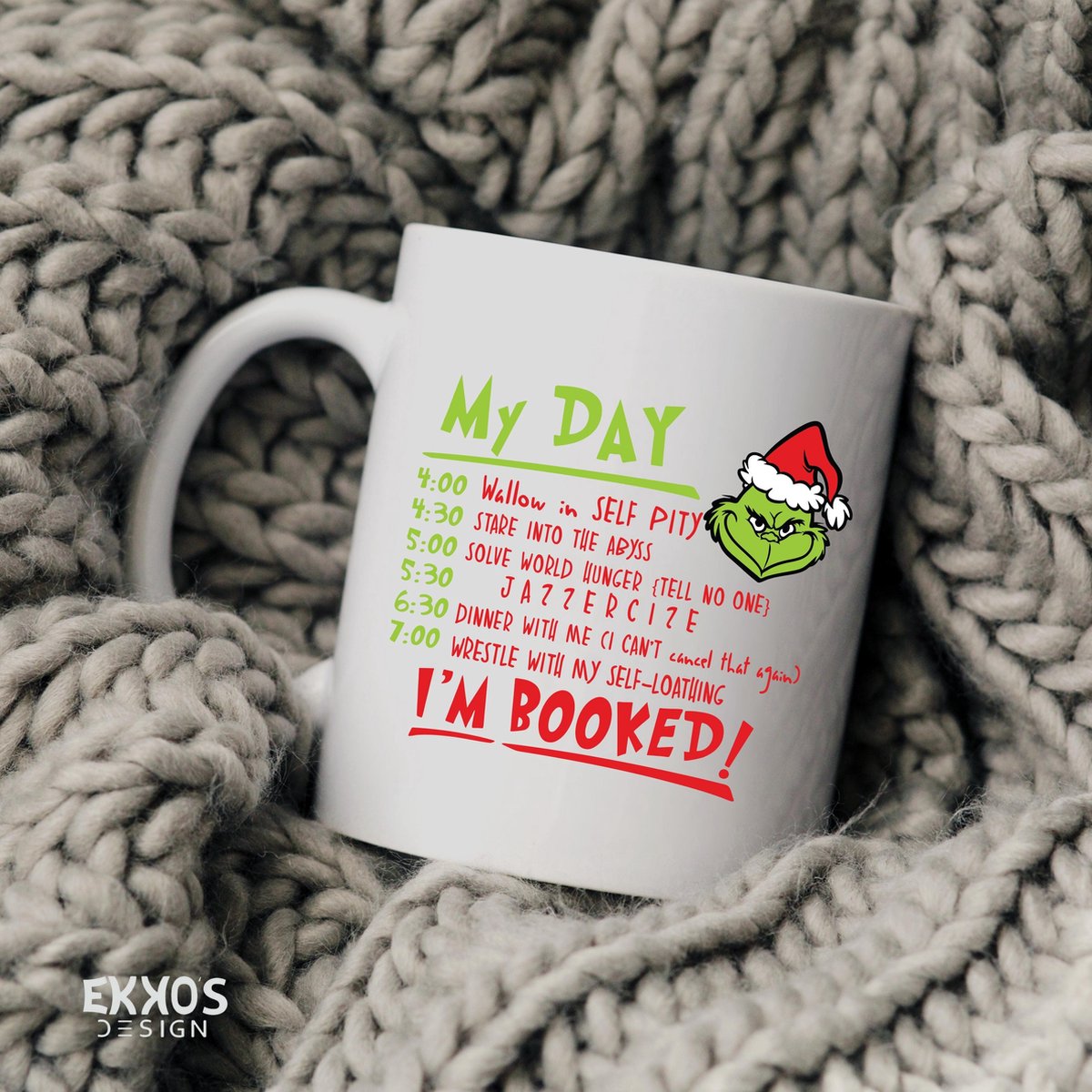 Tasse Grinch touch my cocao - Décorations de Noël de Noël - Cadeau de Noël  - Cadeau