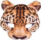 Boland - EVA halfmasker Luipaard - Kinderen en volwassenen - Luipaard - Dieren