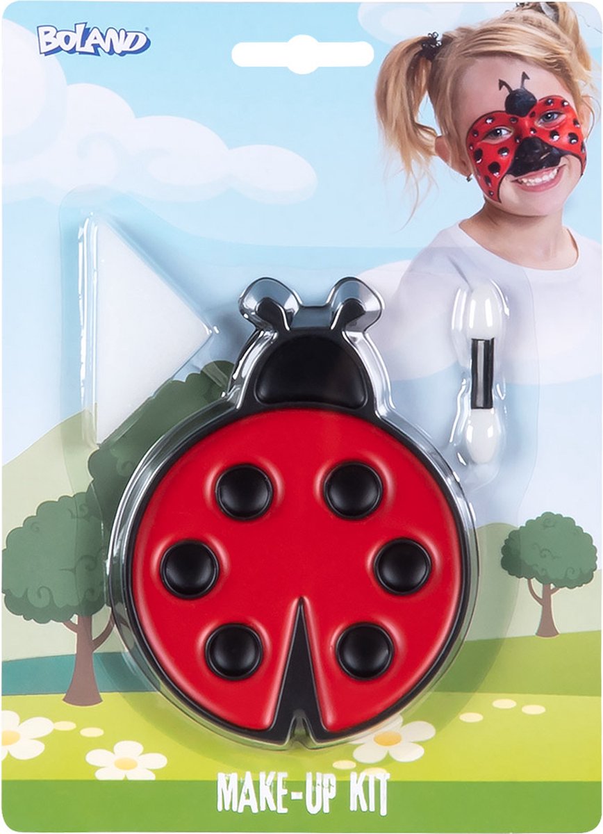 Boland - Set Make-up Schmink palet Lieveheersbeestje - - Schmink palet - Carnaval, Themafeest, Kinderfeestje