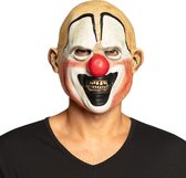 Boland - Latex hoofdmasker Mean clown - Volwassenen - Clown - Clown - Circus- Halloween - Horror