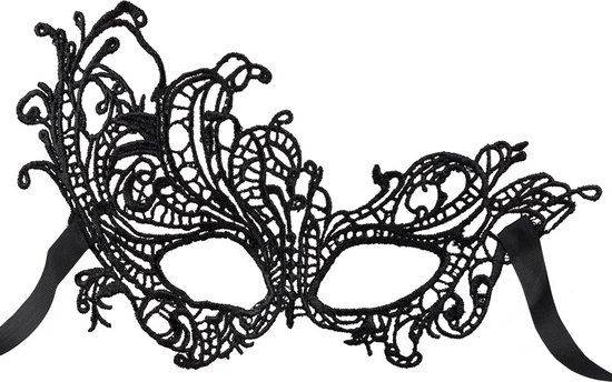Boland - Kanten oogmasker Masquerade Zwart - Volwassenen - Showgirl - Glamour - Sexy masker - Gemaskerd bal