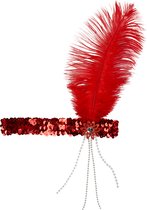 Bandeau Charleston rouge pour adulte - Attribut d'habillage