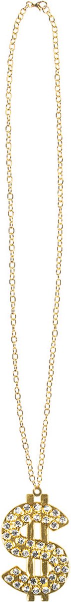 Boland - Ketting Dollar diamonds - Volwassenen - Unisex - Pooier - Pimps and Ho's