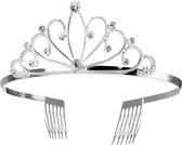 Boland - Metalen tiara Royal Victoria - Één maat - Volwassenen - Vrouwen - Prinsen en Prinsessen