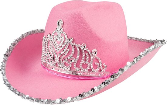 Chapeau Cowboy Princesse Rose pour Adultes - Coiffure | bol.com