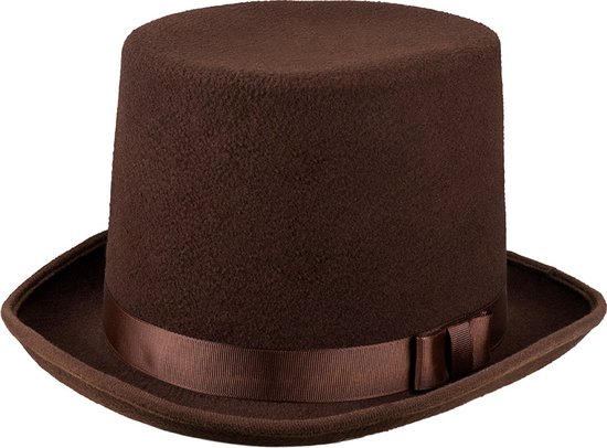 Boland - Hoed Byron bruin Bruin - 59 - Volwassenen - Mannen - 20's - Roaring Twenties- Glitter and Glamour