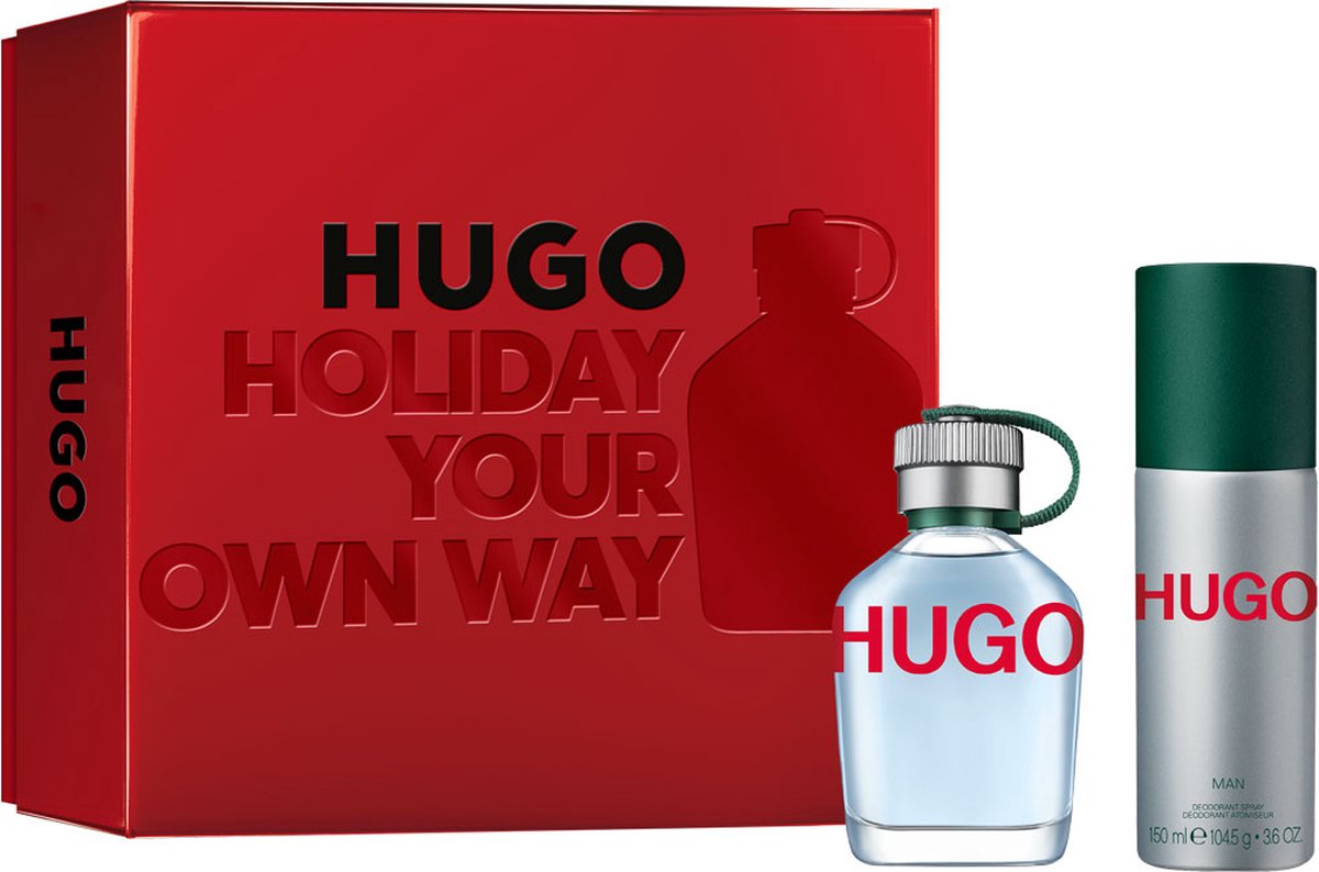 Goedkoopste Hugo Gift Set Eau De Toilette (edt) 75 Ml And Deospray 150 Ml 75ml