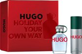 Hugo Gift Set Eau De Toilette (edt) 75 Ml And Deospray 150 Ml 75ml