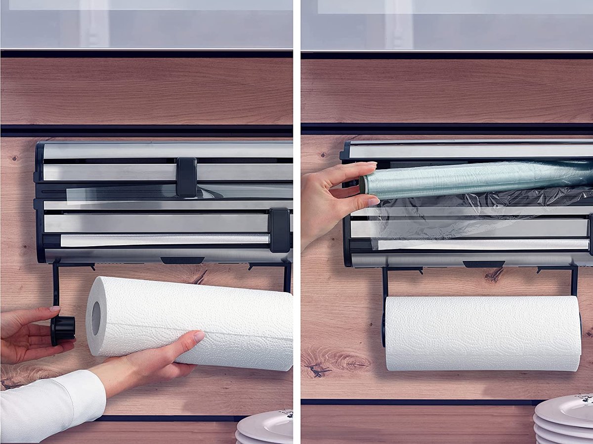 Universele Keukenrolhouder - Geschikt voor alle keuken - Ruimtebesparend en handig – Keukenpapierhouder