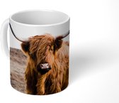 Mug - Tasse à café - Highlander écossais - Paysage - Vache - Marron - Animaux - Nature - Tasses - 350 ML - Tasse - Tasses à café - Tasse à thé