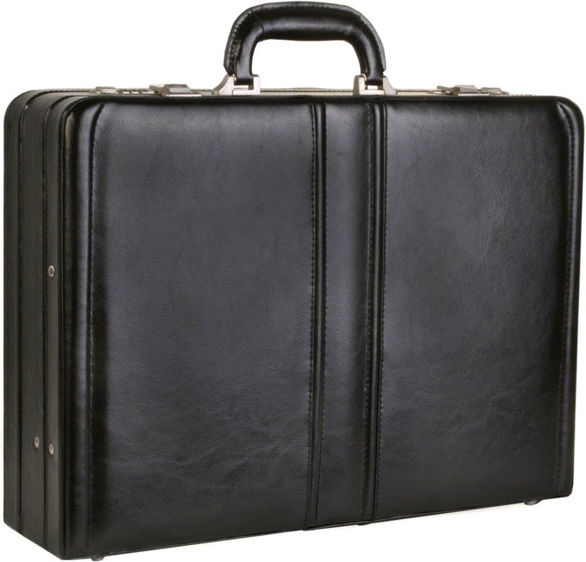 Dermata Business Leather Attaché 1205 Black - Expandable