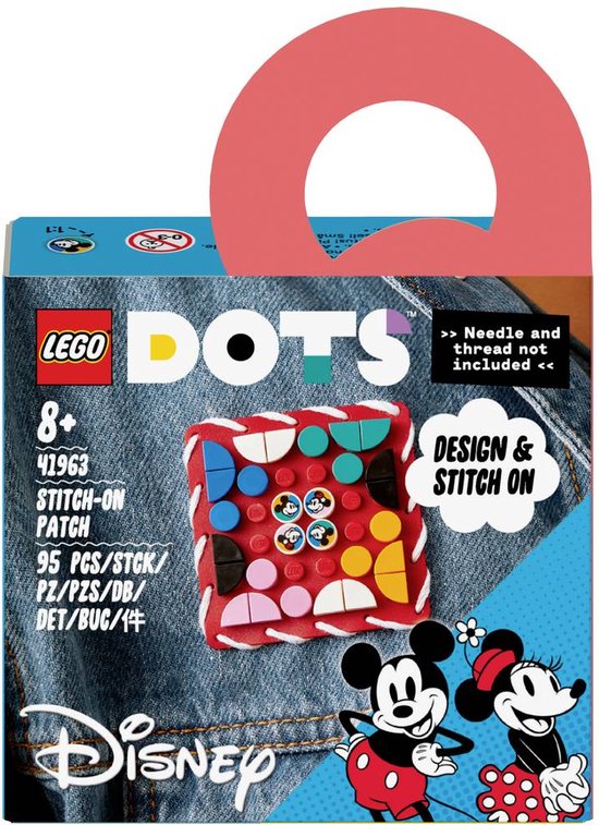 LEGO DOTS Mickey Mouse & Minnie Mouse: Stitch-on patch - 41963