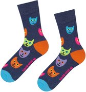 vrolijke sokken Katten maat 35 - 39