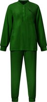 Lunatex badstof dames pyjama - Effen - 4187 - XL - Groen