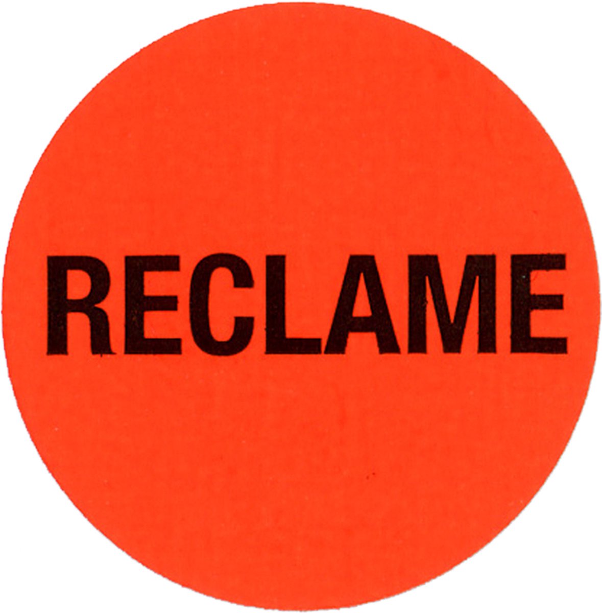 Etiket | Reclame-etiket | papier | Reclame | ∅35mm | rood | rol à 2000 stuks
