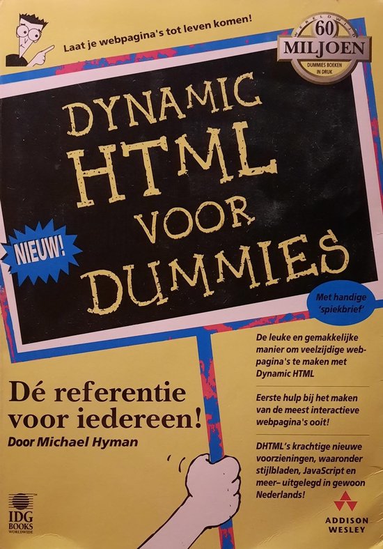 Dynamic HTML voor Dummies, M. Hyman 9789043000574 Boeken