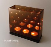 Luxury Living - Waxinelichthouder  Infinity Brons 3D 3-Licht