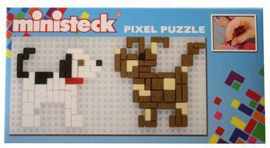 Het kantoor borst leven Ministeck Hondjes mini pixel puzzle | bol.com