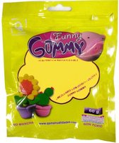 Funny Gummy Stuiter Klei Geel