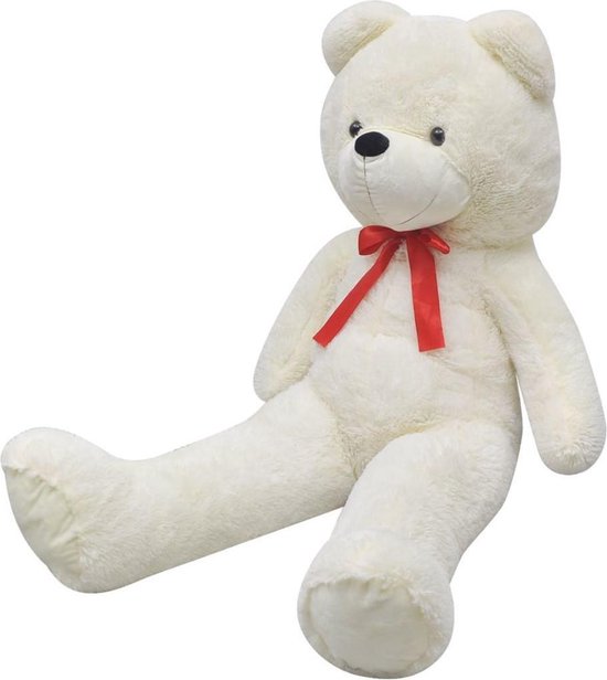 Verbinding verbroken Productie selecteer Grote Knuffel Teddy beer + Kleine knuffel teddybeer Wit Pluche 150cm -  Teddy bear... | bol.com