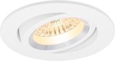 LED Spot Set - Pragmi Aerony Pro - GU10 Fitting - Inbouw Rond - Mat Wit - Kantelbaar - Ø82mm - Philips - CorePro 830 36D - 4W - Warm Wit 3000K - Dimbaar - BES LED