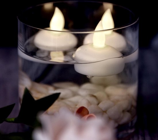 Bougies flottantes à LED A-tek® blanc chaud 12 pièces | bougies flottantes  sans flamme... | bol.com