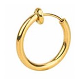 Lip-Piercing-fake-goudkleur-no hole-13.5 mm-Lip ring-Charme Bijoux