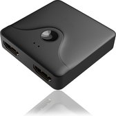 HDMI Switch – HDMI schakelaar - 2 in 1 uit / 1 in 2 uit – Bi-directioneel – Ondersteunt 720p/1080p/4K/3D