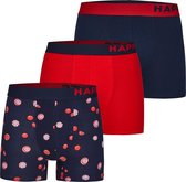 Happy Shorts 3-Pack Boxershorts Heren Rood Candies - Maat  XL
