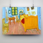 Poster De slaapkamer - Vincent van Gogh - 70x50cm